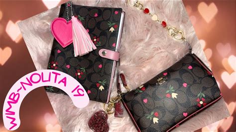 coach nolita 19 pink heart